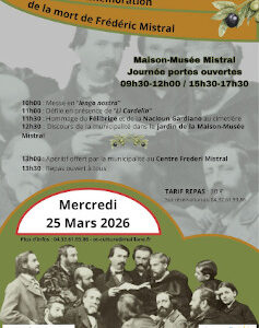 commémoration de la mort de Frédéric Mistral