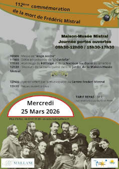 commémoration de la mort de Frédéric Mistral